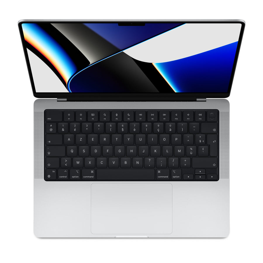 MacBook Pro 14" 2021 Apple M1 Pro 3,2 GHz CPU 10 cœurs GPU 16 cœurs Argent