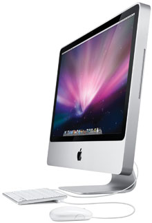 iMac 20" 2009 Intel Core 2 Duo 2,0 GHz 4 Go Disque dur 160 Go Lecteur optique 8x « SuperDrive »