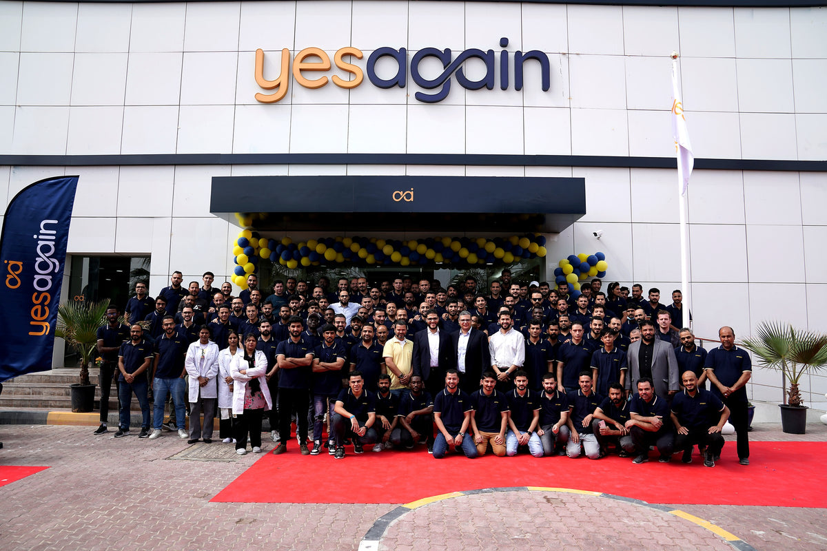 The YesAgain team on opening day