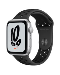 Apple Watch Nike Series 5 GPS 44mm Silver Aluminium Case with Black Nike Sport Band-E